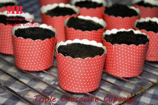 triple chocolate cupcake