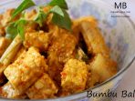 ayam tempe dan tahu bumbu bali